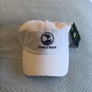 Pebble Beach white Baseball Cap